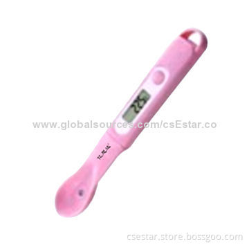 Professional Waterproof Babies' Spoon Thermometer, Eco-Friendly, Unbreakable